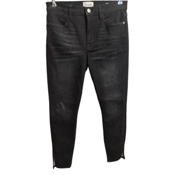 Frame Denim Denim - FRAME‎ Denim Jeans Women's Size 30 Black Le Skinny de Jeanne High Rise Stretch
